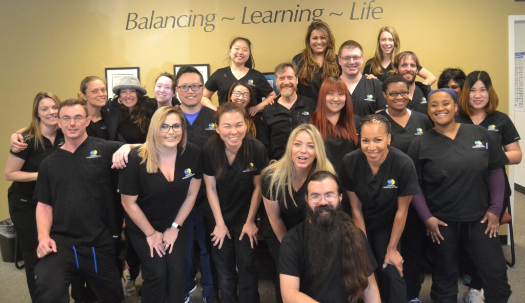 One of the Georgia Massage School's graduating classes.